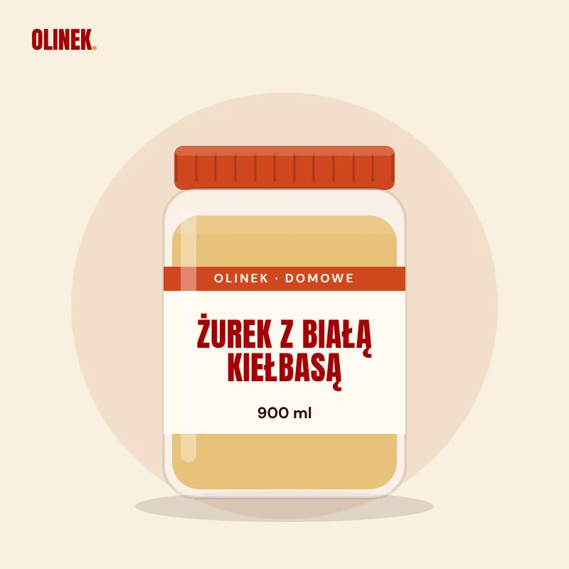 Żurek z białą kiełbasą